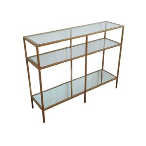 Konsola metalowa złota  Milano 