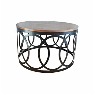 Stolik okrągły metalowy Hoops 