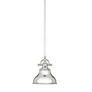 Lampa wisząca metalowa srebrna Emily S 22,9cm