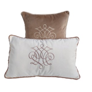 PODUSZKA WELUROWA OZDOBNA Z DOWOLNYM HAFTEM WYBIERZ KOLOR I ROZMIAR  "  EMBROIDERY " 