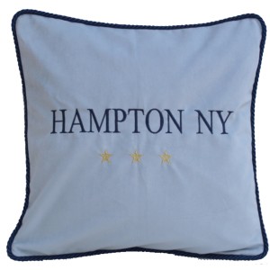 PODUSZKA WELUROWA OZDOBNA Z DOWOLNYM HAFTEM WYBIERZ KOLOR I 45 x 45 cm   HAMPTON NY "