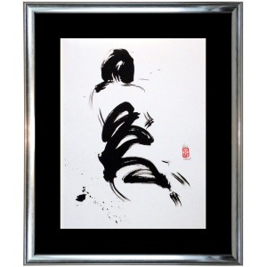 OBRAZ W DREWNIANEJ RAMIE"SIRI"60X75CM