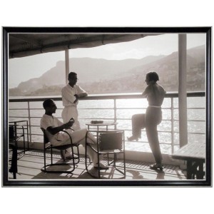 OBRAZ W DREWNIANEJ RAMIE"MONACO"80X60CM