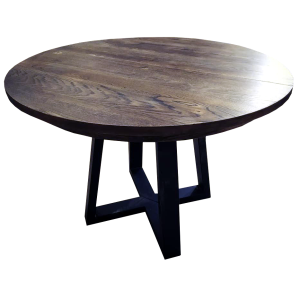 STÓŁ OKRĄGŁY CIEMNY DREWNIANY ROZKŁADANY WYBIERZ ROZMIAR I KOLOR GENEWA 