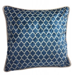PODUSZKA WELUROWA Z WZOREM MARROCAN 45X45CM 