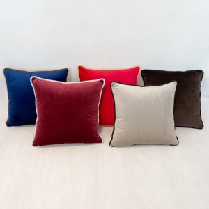 PODUSZKA WELUROWA GŁADKA WYBIERZ ROZMIAR I KOLOR ELIZA