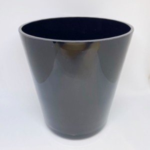 ŚWIECZNIK WAZON OSŁONKA CONI BLACK 19cm