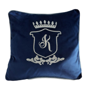 PODUSZKA WELUROWA Z DOWOLNYM MONOGM COAT OF ARMS  WYBIERZ KOLOR I ROZMIAR