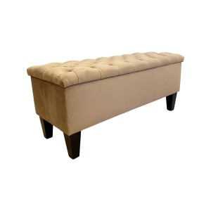 ŁAWECZKA NÓŻKI PROSTE PIKOWANA  WYBIERZ KOLOR I ROZMIAR VELVET FLORE 