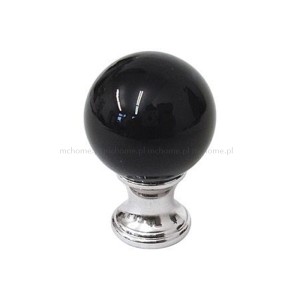 GAŁKA KRYSZTAŁOWA MEBLOWA CRYSTAL"BLACK BALL"30MM
