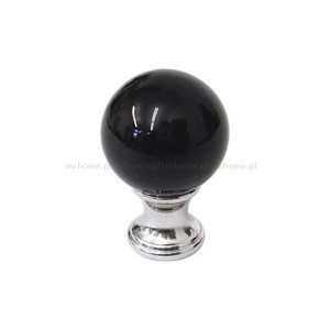 GAŁKA KRYSZTAŁOWA MEBLOWA CRYSTAL"BLACK BALL"25MM