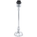 Lampa stołowa srebrna metalowa Hamburg 7x10x36cm