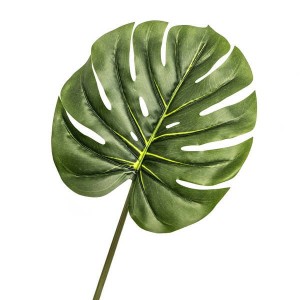 Gałązka zielonego liścia Monstery h67cm