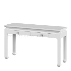 Konsola drewniana lakierowana biała Opium 120x40x78cm