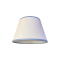 Abażur biały lamówka niebieska Hamptons 14cm