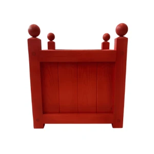 Drewniana donica czerwona Windsor