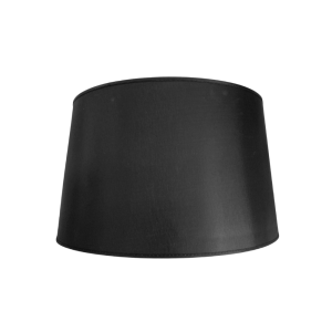 Abażur bawełniany czarny duży Classic 43x48x29cm	