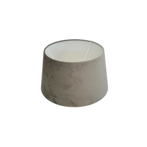 Abażur welurowy szary do lampy stołowej Roland Grey 20cm