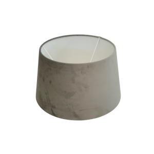Abażur welurowy szary do lampy stołowej Roland Grey 30cm