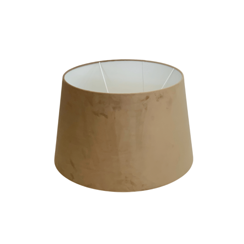 Abażur welurowy beżowy do lampy stołowej Roland Beige 30cm