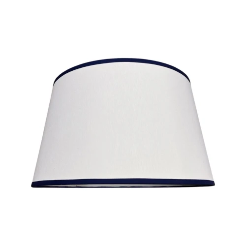 Abażur biały lamówka granat Classic 28x35x20cm