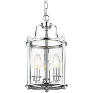 Lampa wisząca srebrna New York No 3 20x20x37cm