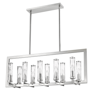 Lampa wisząca srebrna nad stół Oxford No 2 26x96x38cm