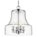 Lampa wisząca srebrna szklana Prague No 2