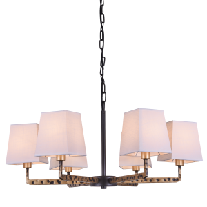 Lampa wisząca czarna złota Stockholm 71x71x34cm