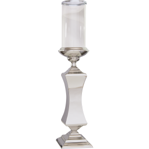 Świecznik srebrny Jasmine L 13x13x60cm