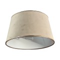 Abażur welurowy beżowy lamówka złota Roland Beige 20cm