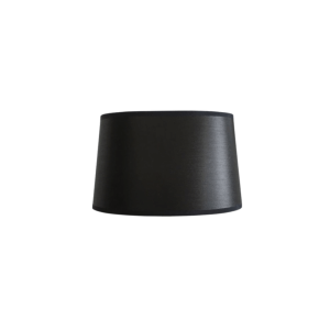 Abażur bawełniany owalny czarny Classic 12,5cm