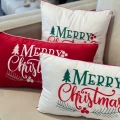 poduszka welurowa biała świąteczna merry christmas
