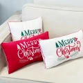 poduszka welurowa biała świąteczna merry christmas