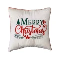 poduszka welurowa biała świąteczna merry christmas