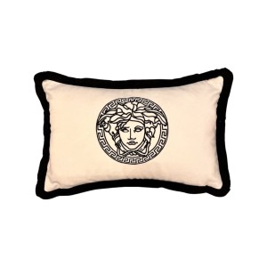 Poduszka welurowa kremowa Meduza Wybierz kolor i rozmiar 