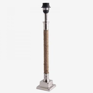 Lampa stołowa srebrna Sopot h51cm