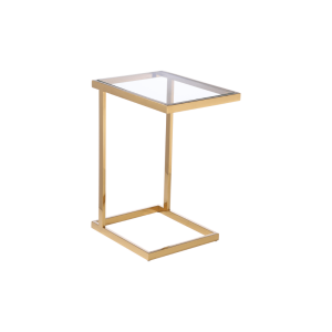 Stolik boczny metalowy złoty Hudson 48x35x63cm