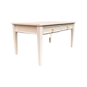 Stolik kawowy biały z szufladami Giorgio 