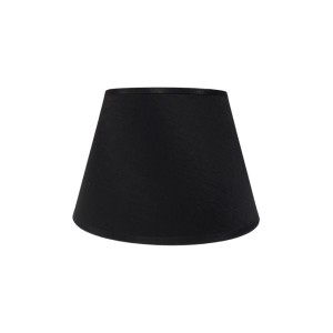 Abażur bawełniany stożek czarny złoty Classic 14cm