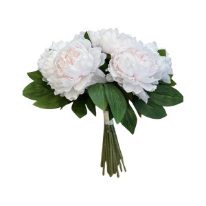 Bukiet dużych jasno różowych Piwonii h40cm