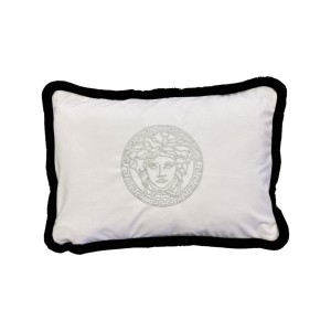 Poduszka welurowa biała haft Meduza Wybierz rozmiar  