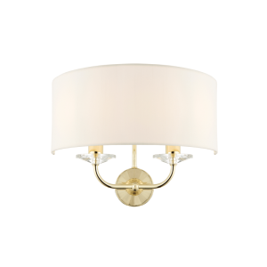 Kinkiet złoty biały Nixon