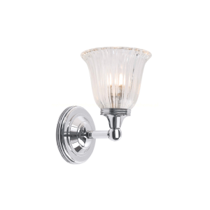 Kinkiet metalowy srebrny Drake