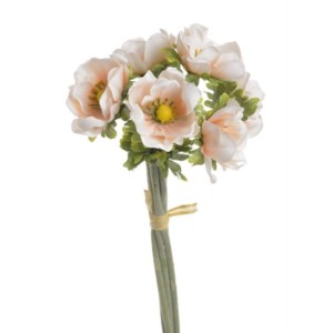 Anemon  bukiecik sztuczny jasno brzoskwiniowy  h 33cm
