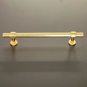 Uchwyt reling meblowy złoty mosiądz polerowany Modern Classic 160mm   