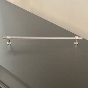 Uchwyt reling meblowy srebrny nikiel polerowany Modern Classic 320 mm 