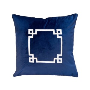 Poduszka welurowa granatowa haftowana Hampton Elegance Wybierz rozmiar   