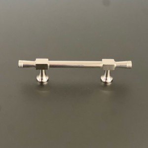 Uchwyt reling meblowy srebrny nikiel polerowany Modern French 96 mm  