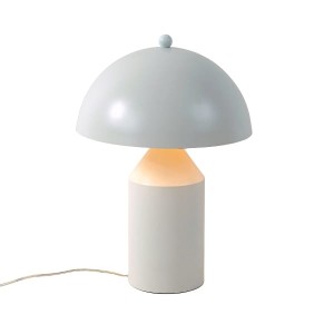 Lampa stołowa metalowa biała Bobby h 52cm